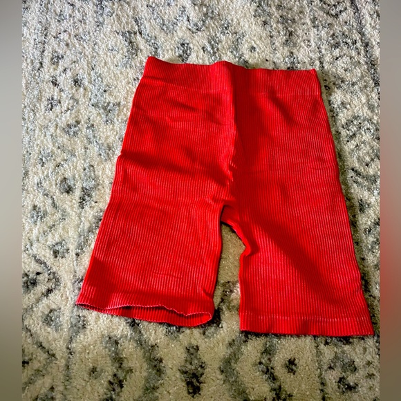 Womens Biker Short, Red, Large (stretchy), Forever21 - Picture 2 of 2